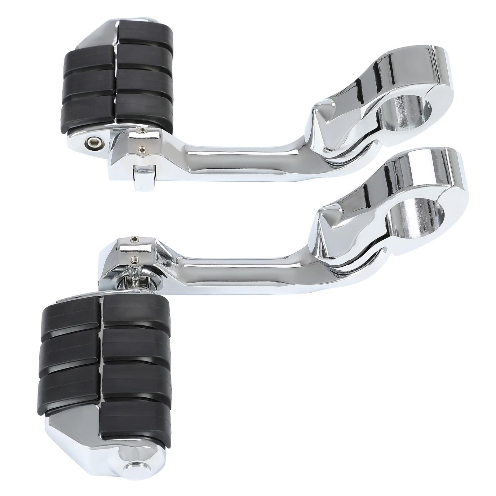 1-1/4" Engine Guard Mounts Clamps/ Highway Foot Pegs Footrest Fit For Harley