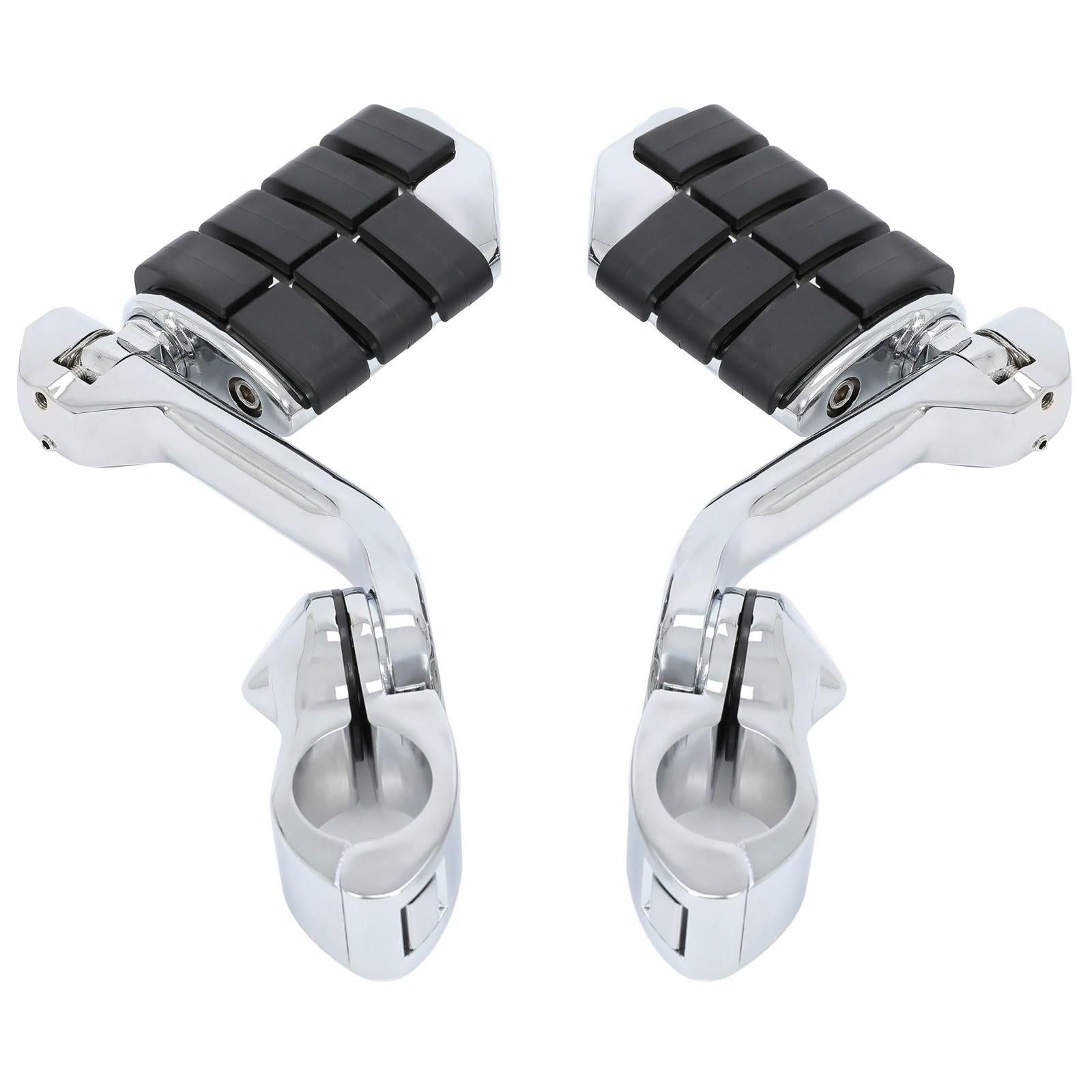 1-1/4" Engine Guard Mounts Clamps/ Highway Foot Pegs Footrest Fit For Harley