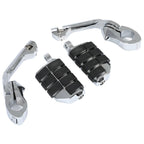 1-1/4" Engine Guard Mounts Clamps/ Highway Foot Pegs Footrest Fit For Harley