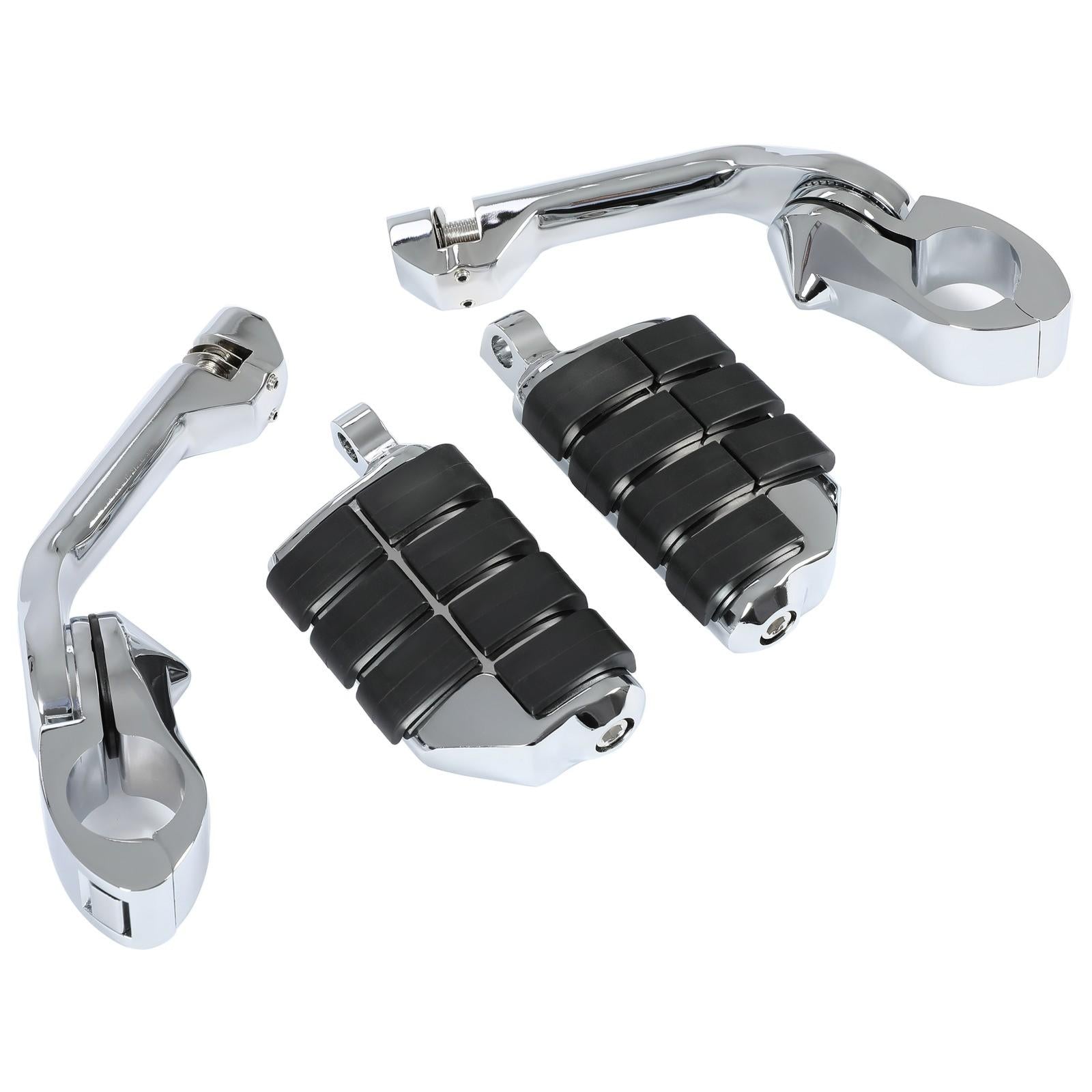 1-1/4" Engine Guard Mounts Clamps/ Highway Foot Pegs Footrest Fit For Harley