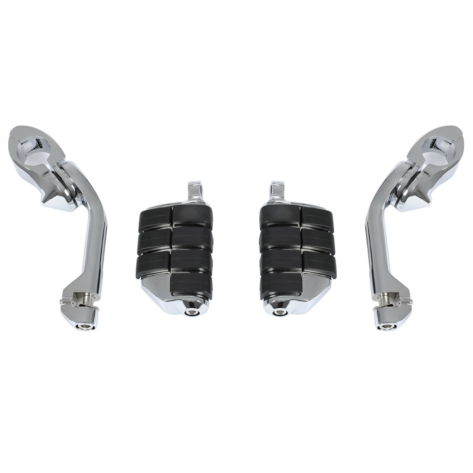 1-1/4" Engine Guard Mounts Clamps/ Highway Foot Pegs Footrest Fit For Harley