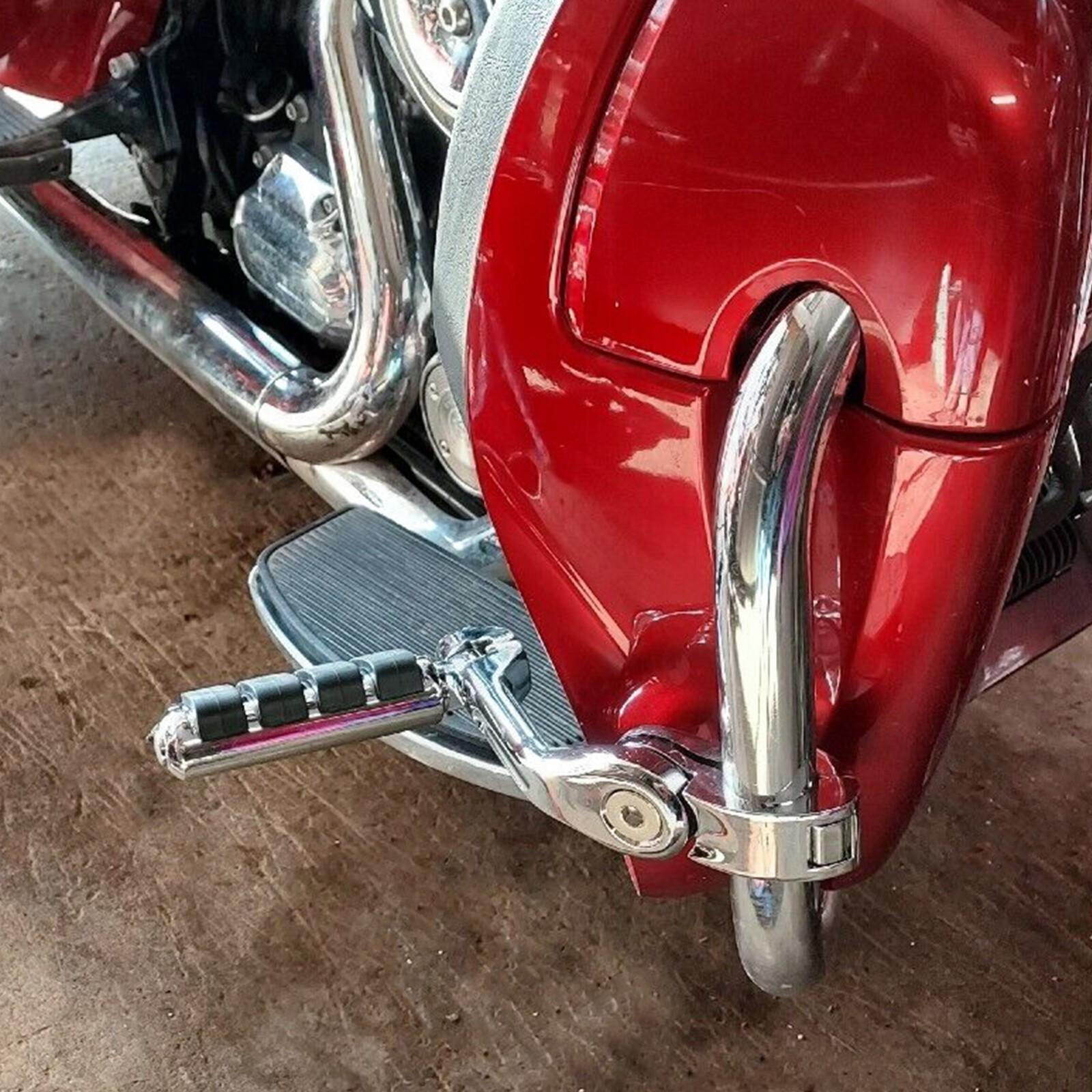 1-1/4" Engine Guard Mounts Clamps/ Highway Foot Pegs Footrest Fit For Harley