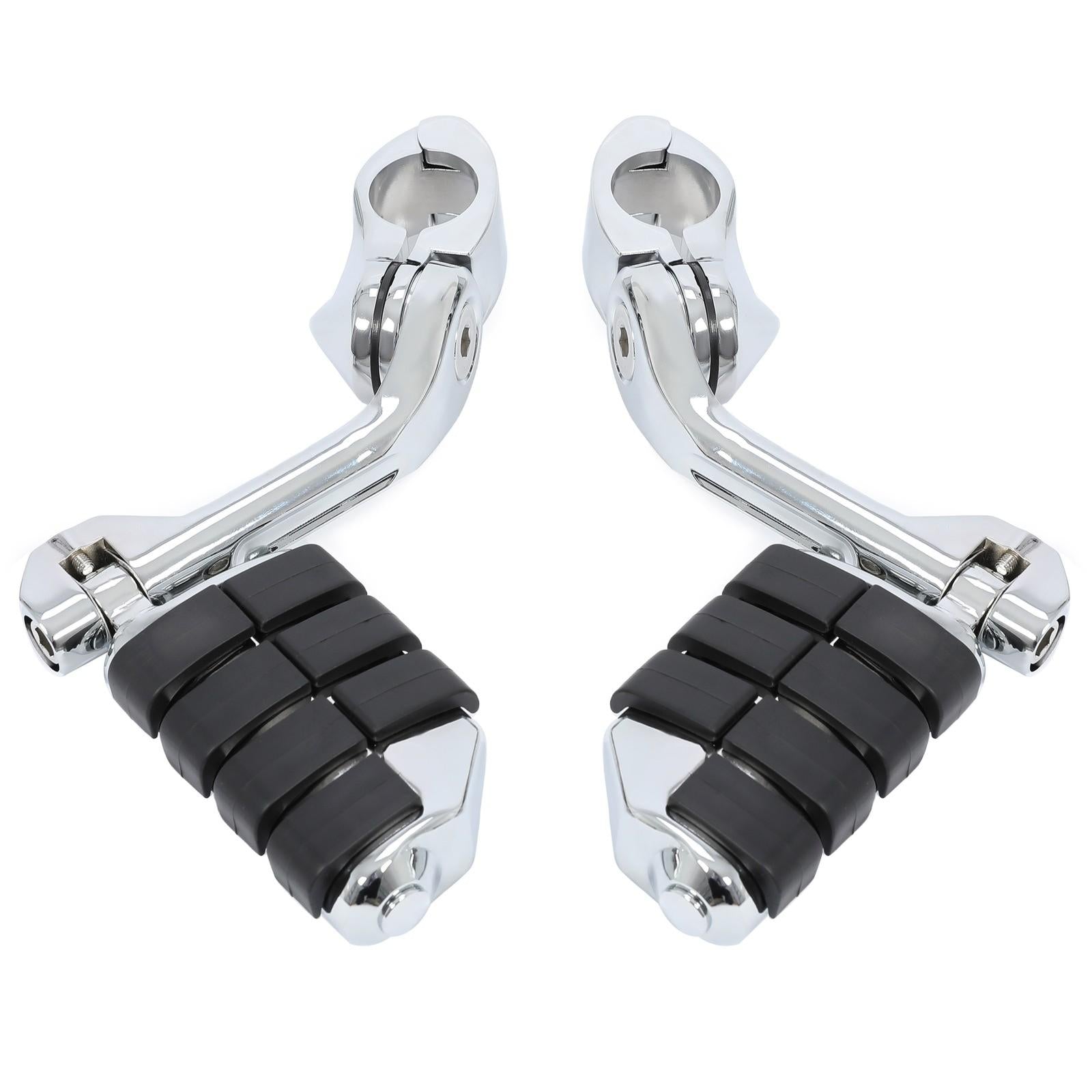 1-1/4" Engine Guard Mounts Clamps/ Highway Foot Pegs Footrest Fit For Harley