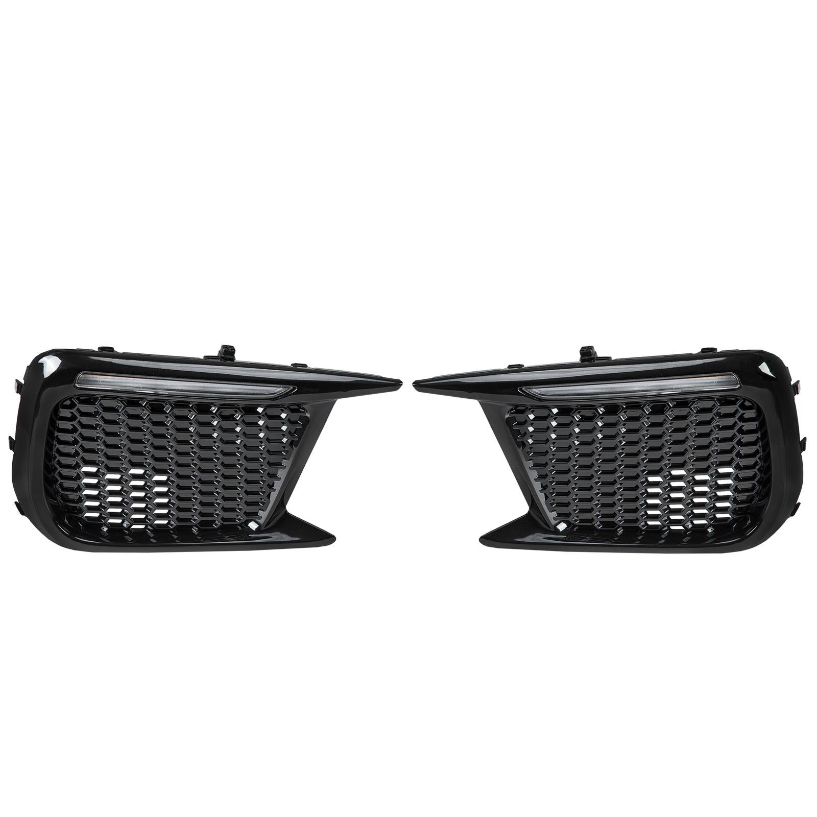 Fog Lights Bezels with White/Amber Running LED DRL For 2018-up Subaru WRX STI