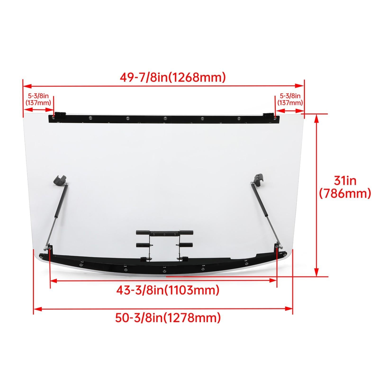 Flip Windshield W/Hardware for Polaris Ranger 2013-UP XP 900/2014-UP XP 900 Crew