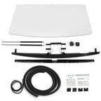 Flip Windshield W/Hardware for Polaris Ranger 2013-UP XP 900/2014-UP XP 900 Crew