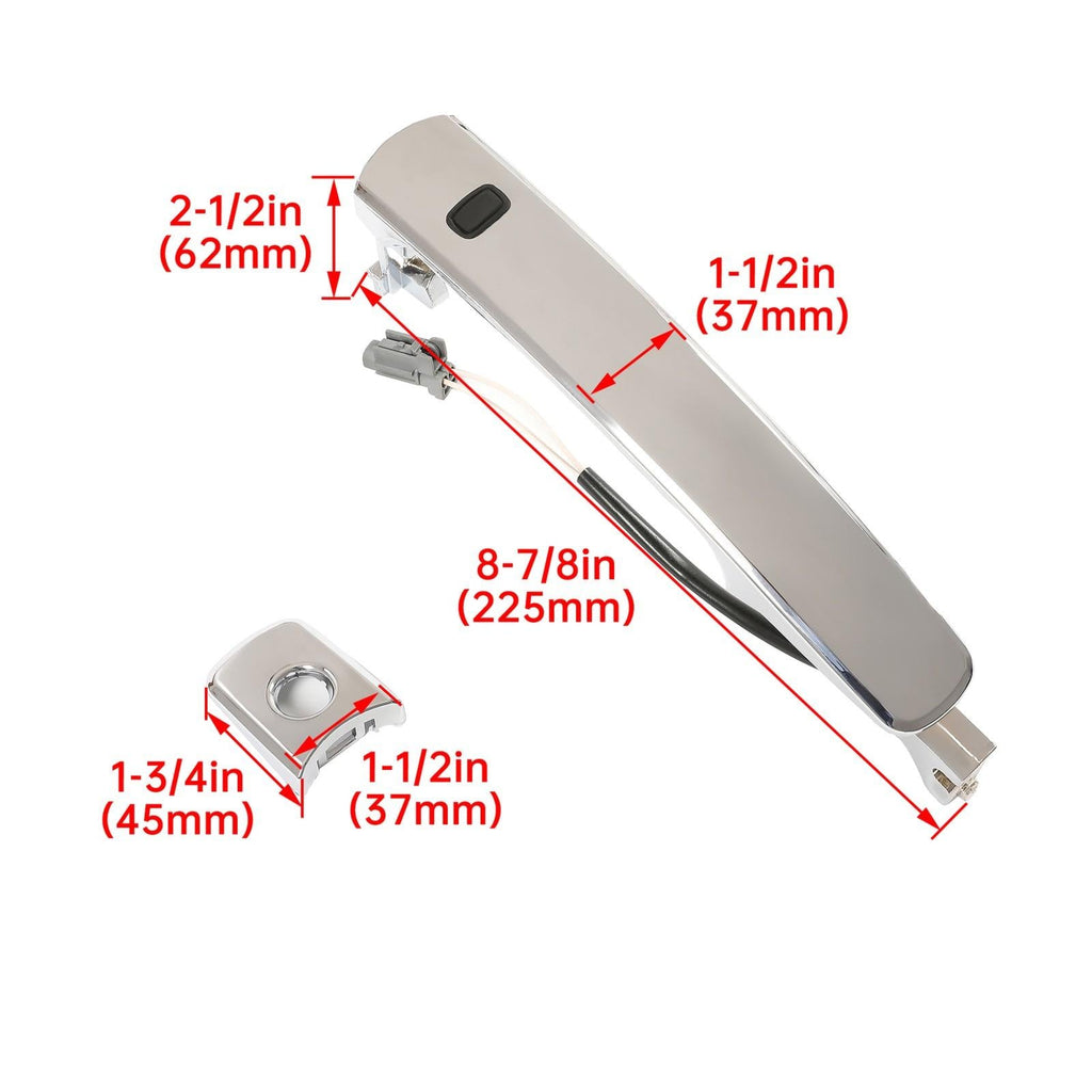 For Nissan Murano 3.5L 03-2007 Outside Door Handle Chrome Front Left Driver Side