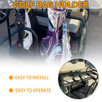 Universal Golf Bag Holder Bracket Attachment Cart Rear For EZGO Club Car Yamaha