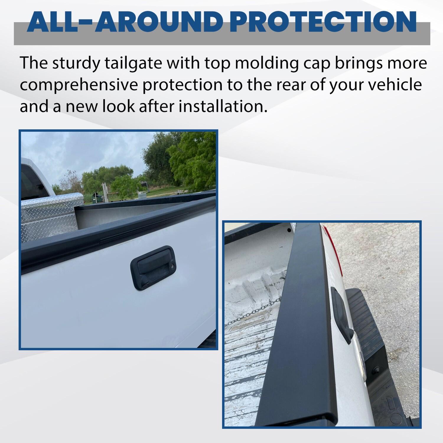 Rear Tailgate Flexible Step Pad Molding Cap Trim Pad For Ford F250 F350 2011-16