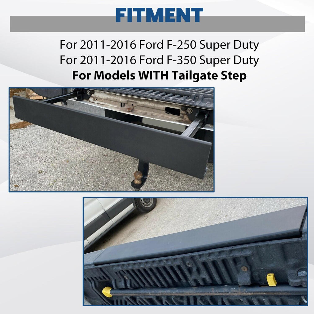Rear Tailgate Flexible Step Pad Molding Cap Trim Pad For Ford F250 F350 2011-16