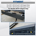 Rear Tailgate Flexible Step Pad Molding Cap Trim Pad For Ford F250 F350 2011-16