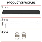 Rear Tailgate Flexible Step Pad Molding Cap Trim Pad For Ford F250 F350 2011-16