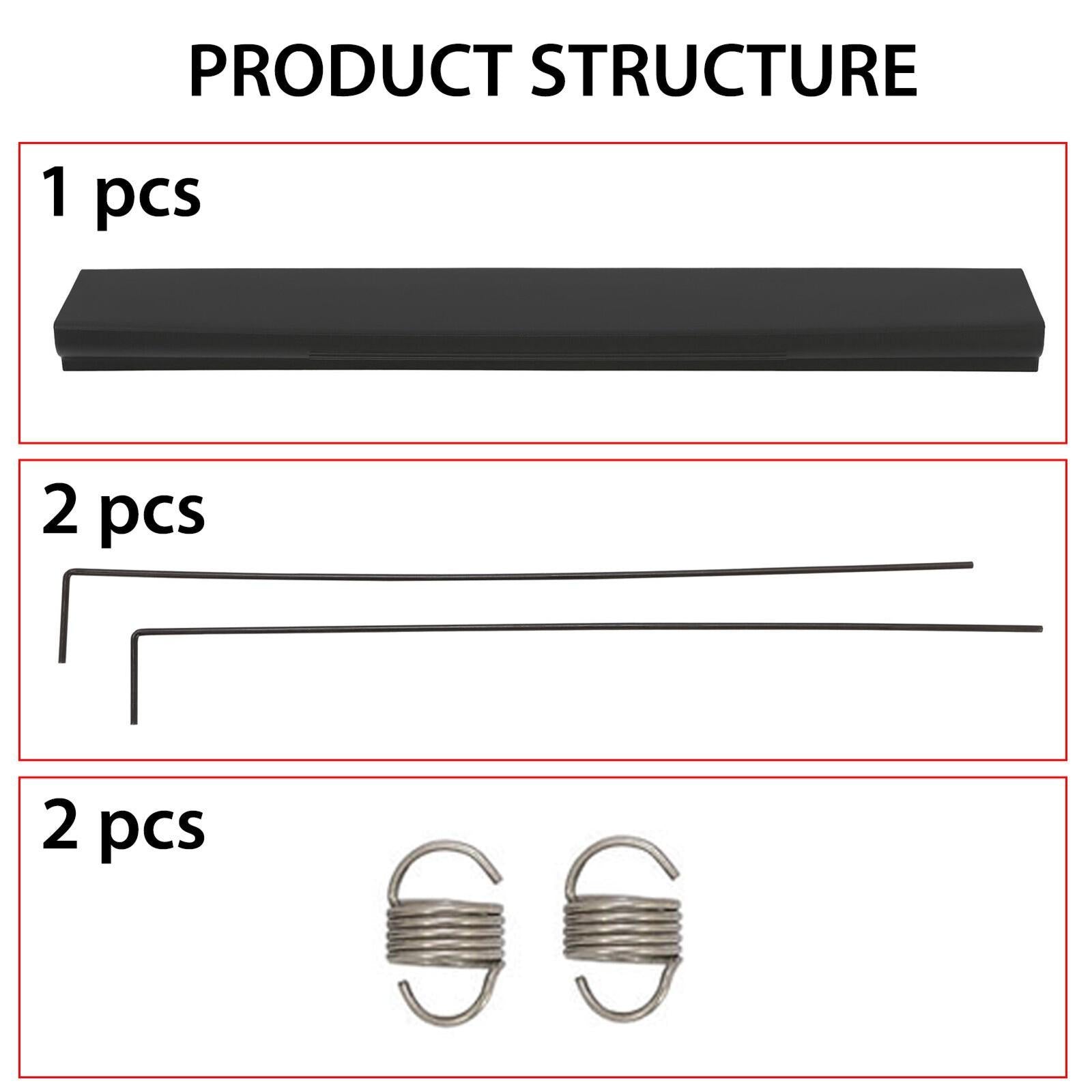 Rear Tailgate Flexible Step Pad Molding Cap Trim Pad For Ford F250 F350 2011-16