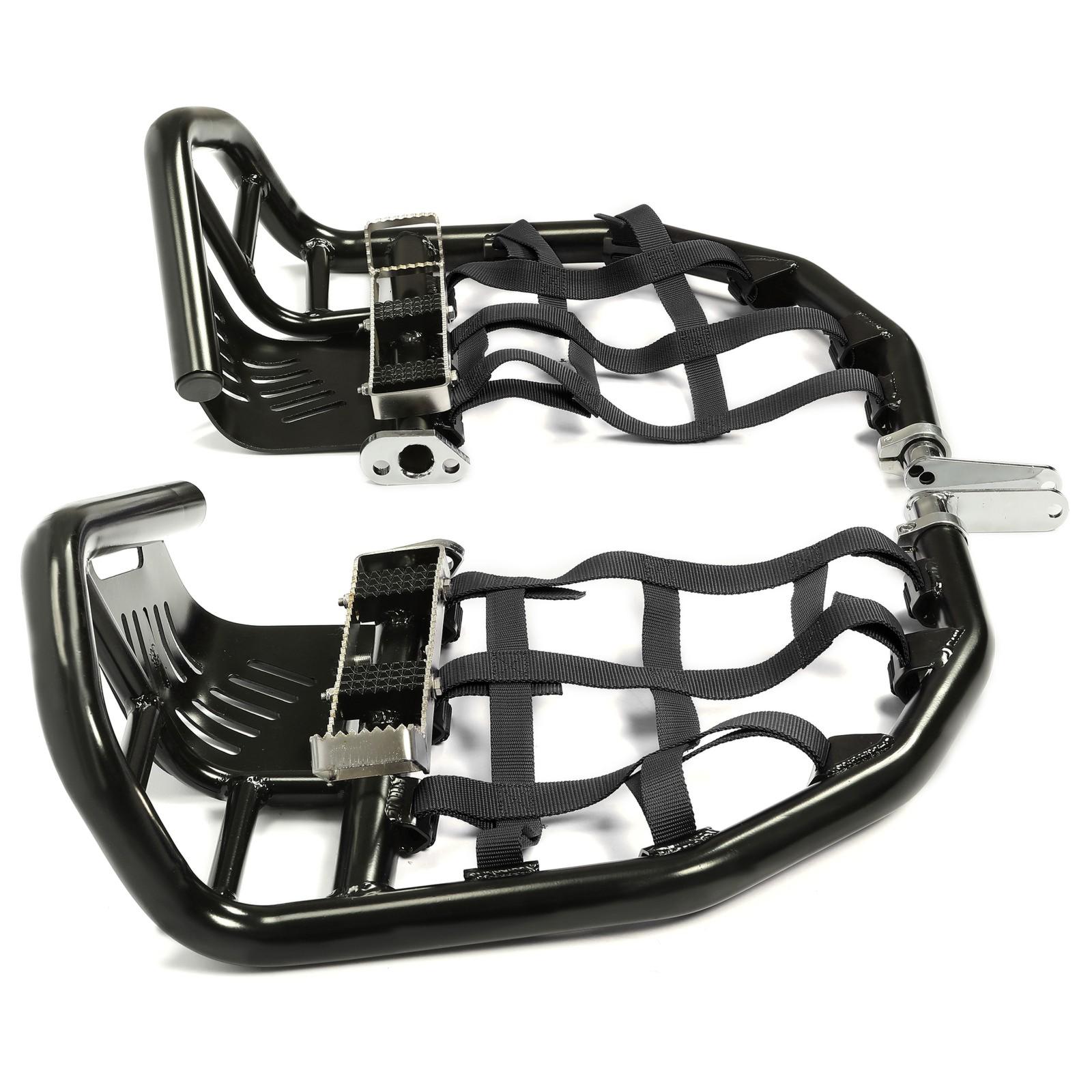Nerf Bars Pro Peg Fit Honda Sportrax 400 TRX 400EX 400X Black Bars Black Nets