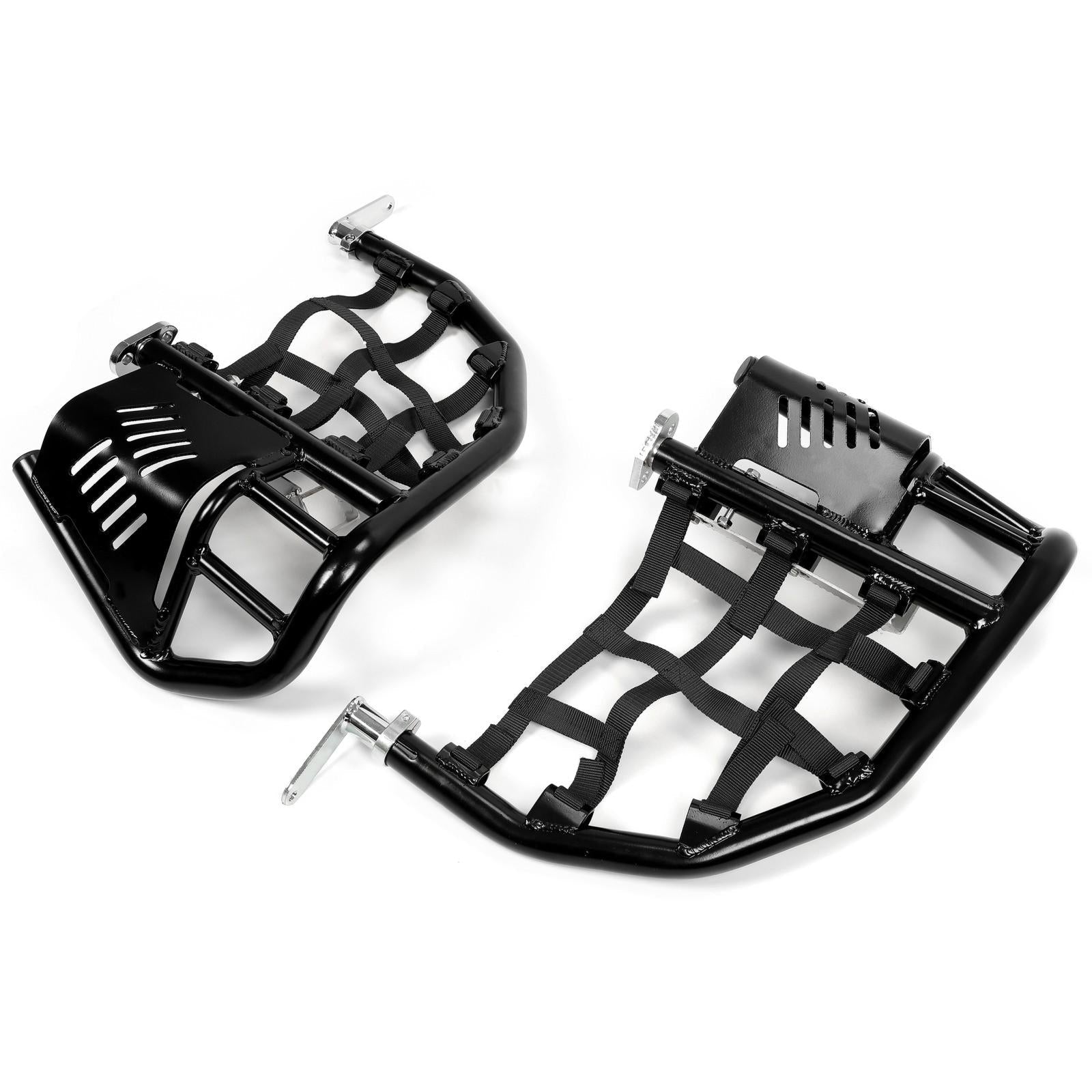 Nerf Bars Pro Peg Fit Honda Sportrax 400 TRX 400EX 400X Black Bars Black Nets