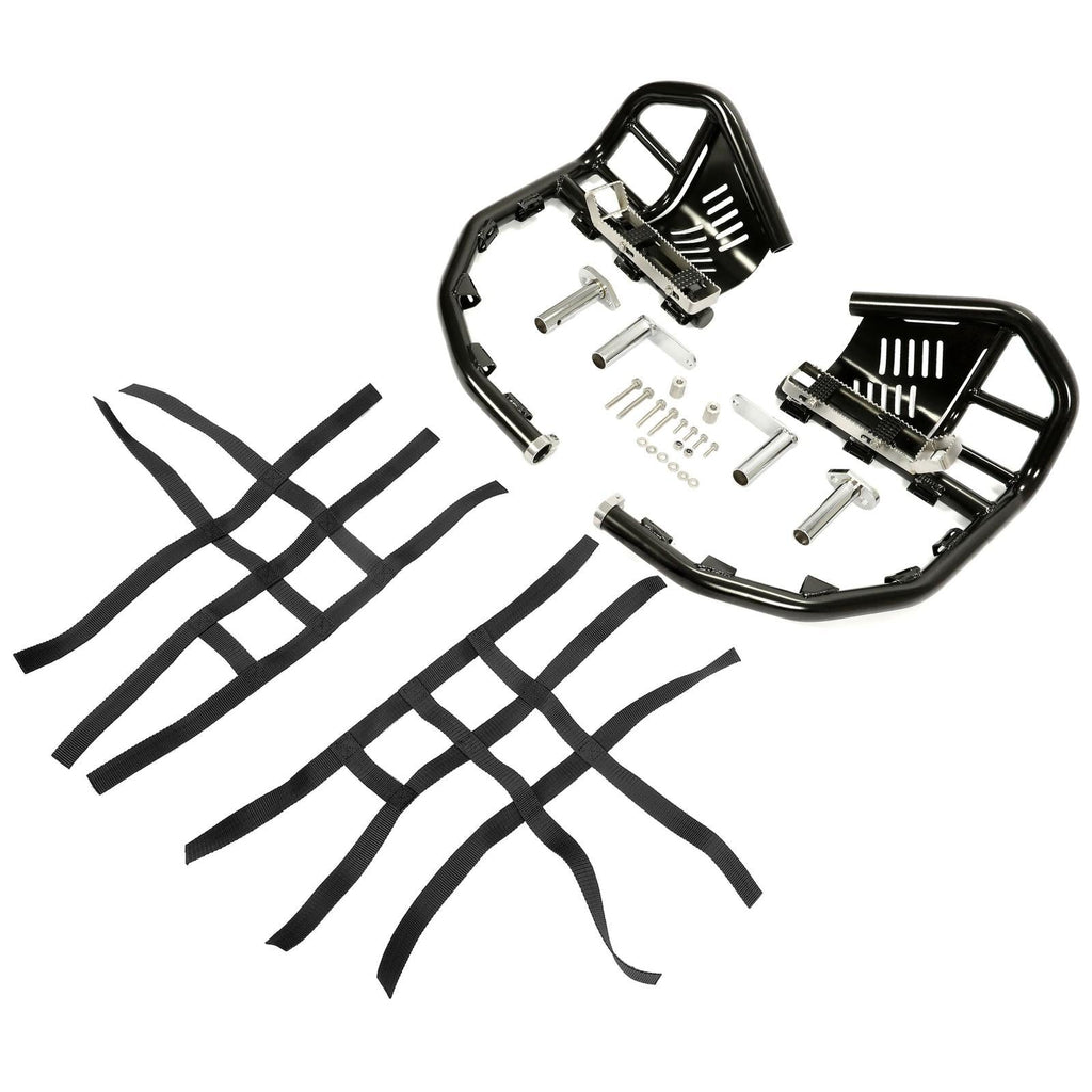 Nerf Bars Pro Peg Fit Honda Sportrax 400 TRX 400EX 400X Black Bars Black Nets