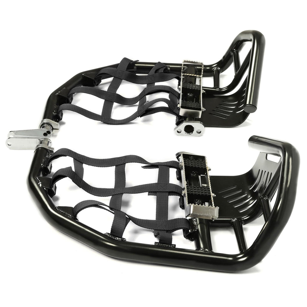 Nerf Bars Pro Peg Fit Honda Sportrax 400 TRX 400EX 400X Black Bars Black Nets