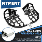 Nerf Bars Pro Peg Fit Honda Sportrax 400 TRX 400EX 400X Black Bars Black Nets