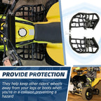 Nerf Bars Pro Peg Fit Honda Sportrax 400 TRX 400EX 400X Black Bars Black Nets