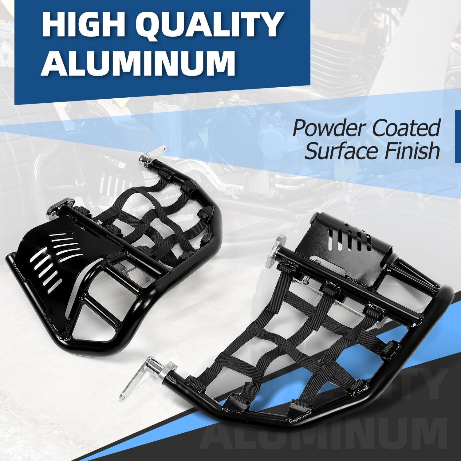 Nerf Bars Pro Peg Fit Honda Sportrax 400 TRX 400EX 400X Black Bars Black Nets