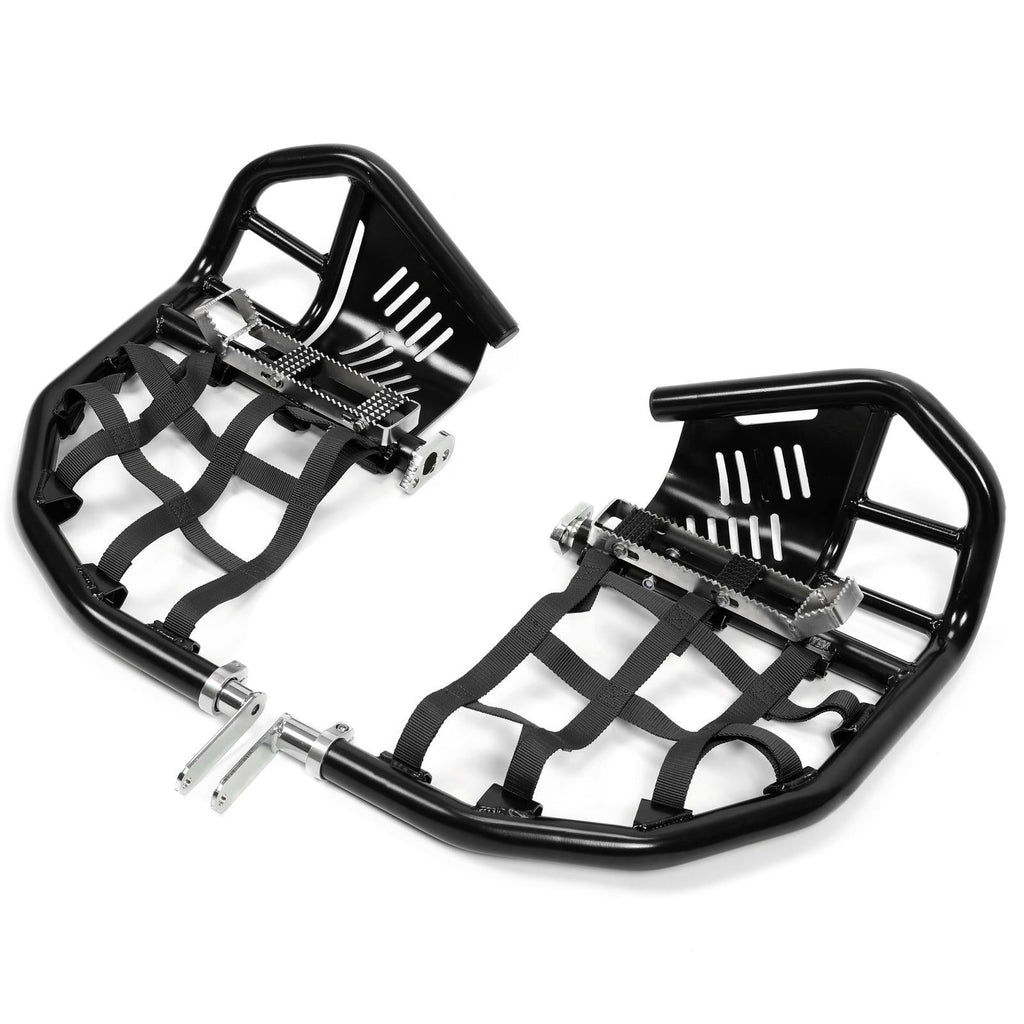 Nerf Bars Pro Peg Fit Honda Sportrax 400 TRX 400EX 400X Black Bars Black Nets