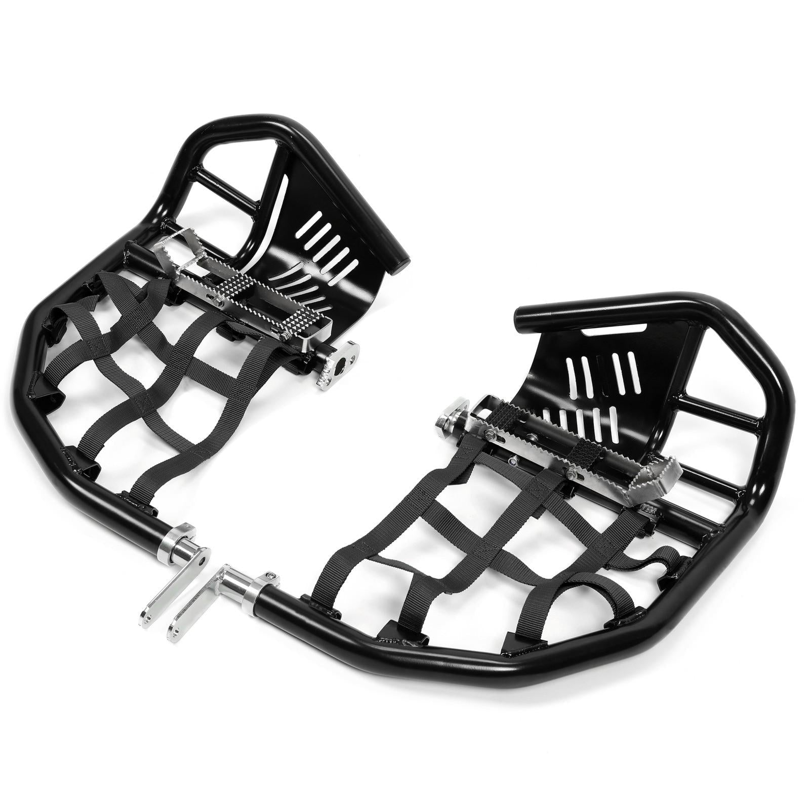 Nerf Bars Pro Peg Fit Honda Sportrax 400 TRX 400EX 400X Black Bars Black Nets