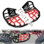 For Honda TRX 400EX 400X Nerf Bars Pro Peg Black Bars Red Nets Bar Heel Guard