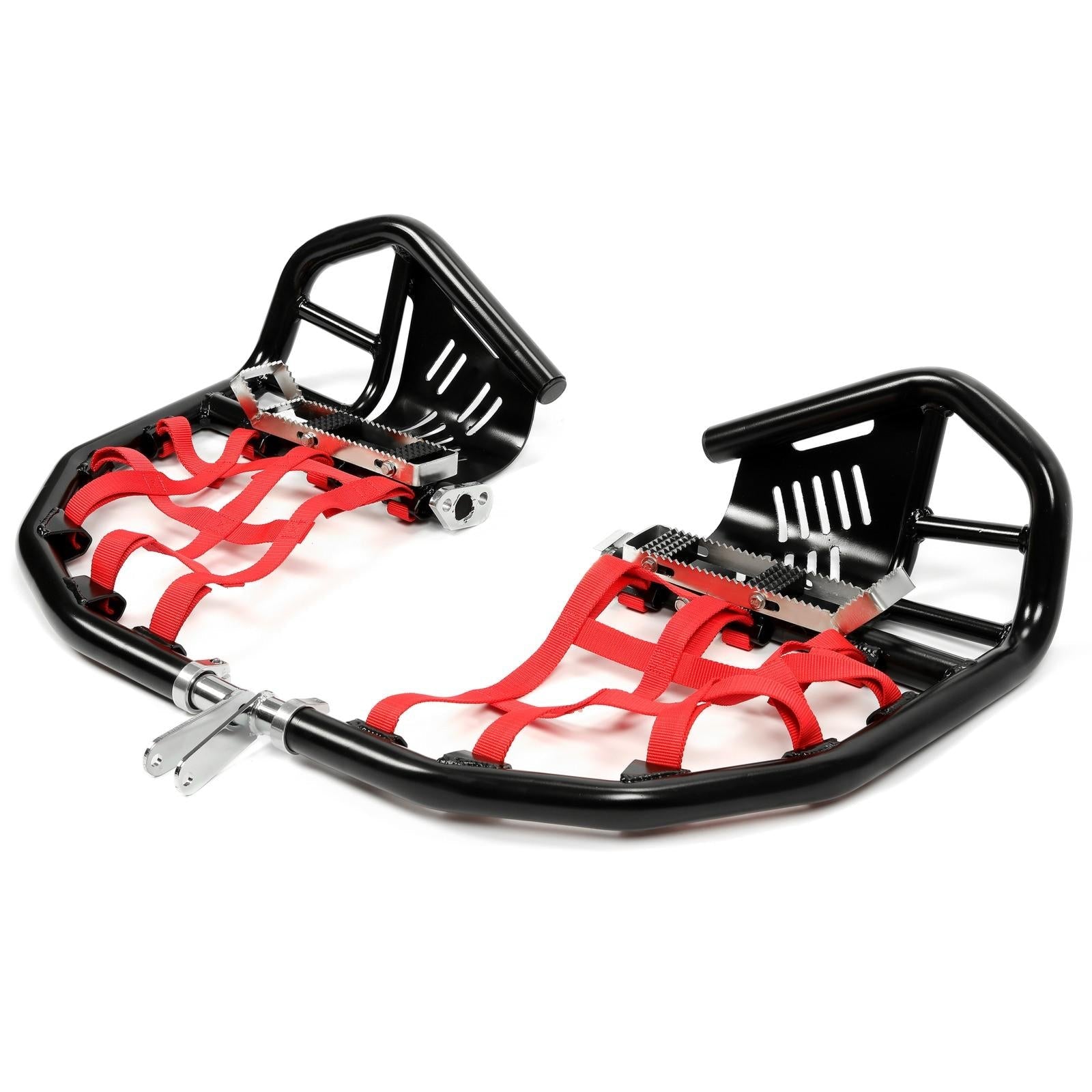 For Honda TRX 400EX 400X Nerf Bars Pro Peg Black Bars Red Nets Bar Heel Guard