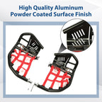 For Honda TRX 400EX 400X Nerf Bars Pro Peg Black Bars Red Nets Bar Heel Guard