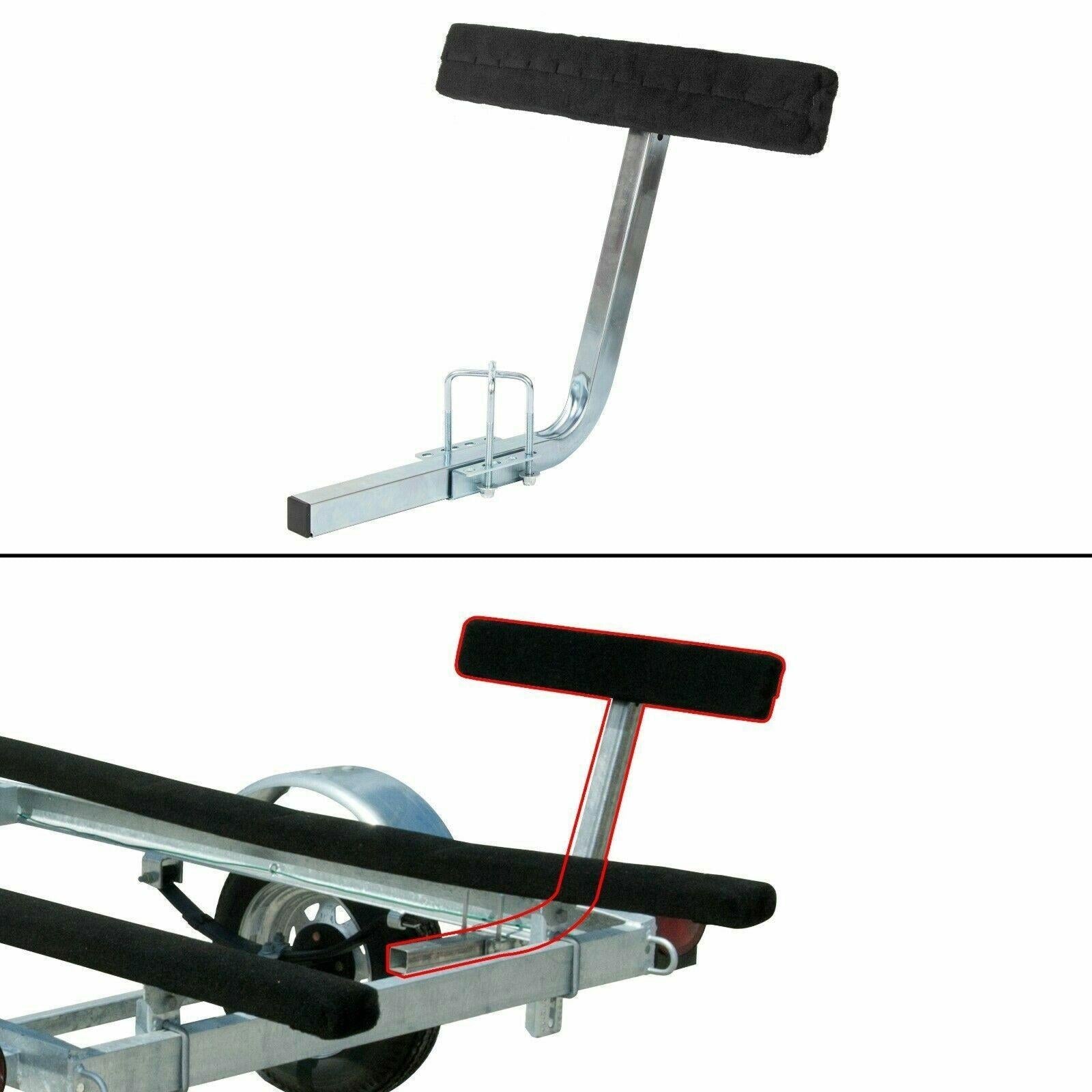2 x Boat Trailer 2' Side Guide Bunk Board Guide-On Carpeted Kit w/ Hardware