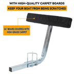 2 x Boat Trailer 2' Side Guide Bunk Board Guide-On Carpeted Kit w/ Hardware