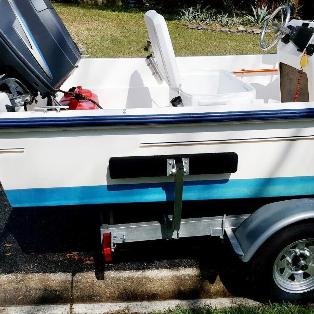 2 x Boat Trailer 2' Side Guide Bunk Board Guide-On Carpeted Kit w/ Hardware