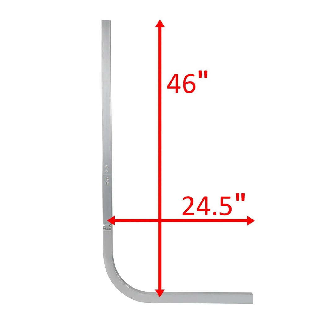 (1)-1/8" Thick Aluminum 46" Boat Trailer Guide on Poles Side Parts 1 1/2" Square