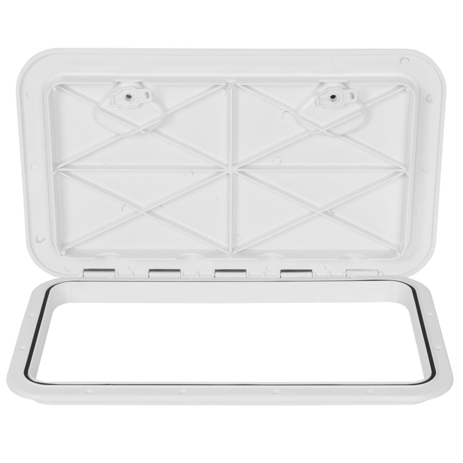 24" x 14" White Marine Boat Deck Access Hatch & Lid