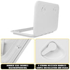 24" x 14" White Marine Boat Deck Access Hatch & Lid