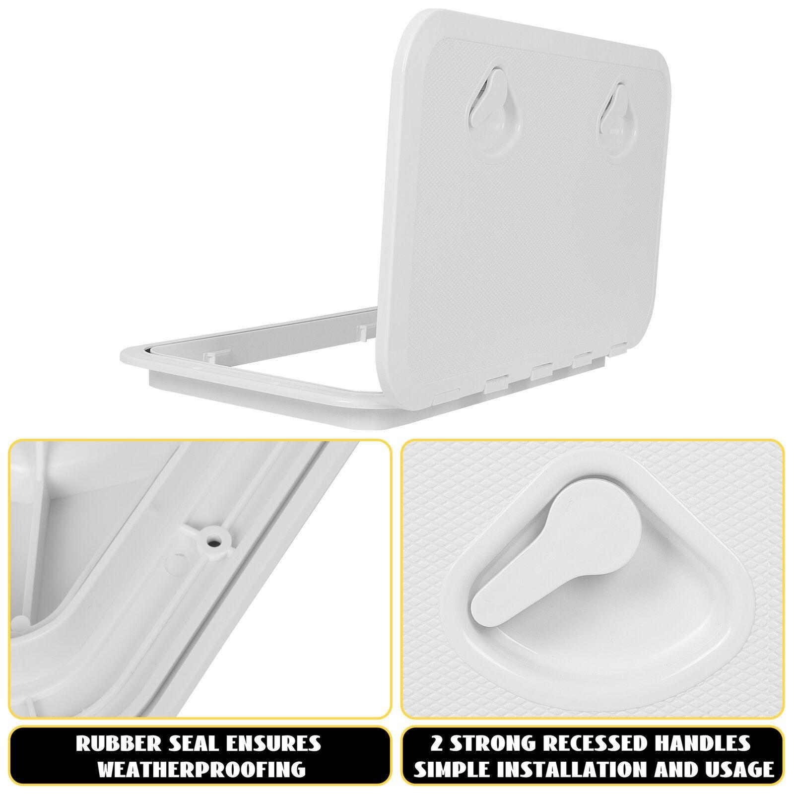 24" x 14" White Marine Boat Deck Access Hatch & Lid