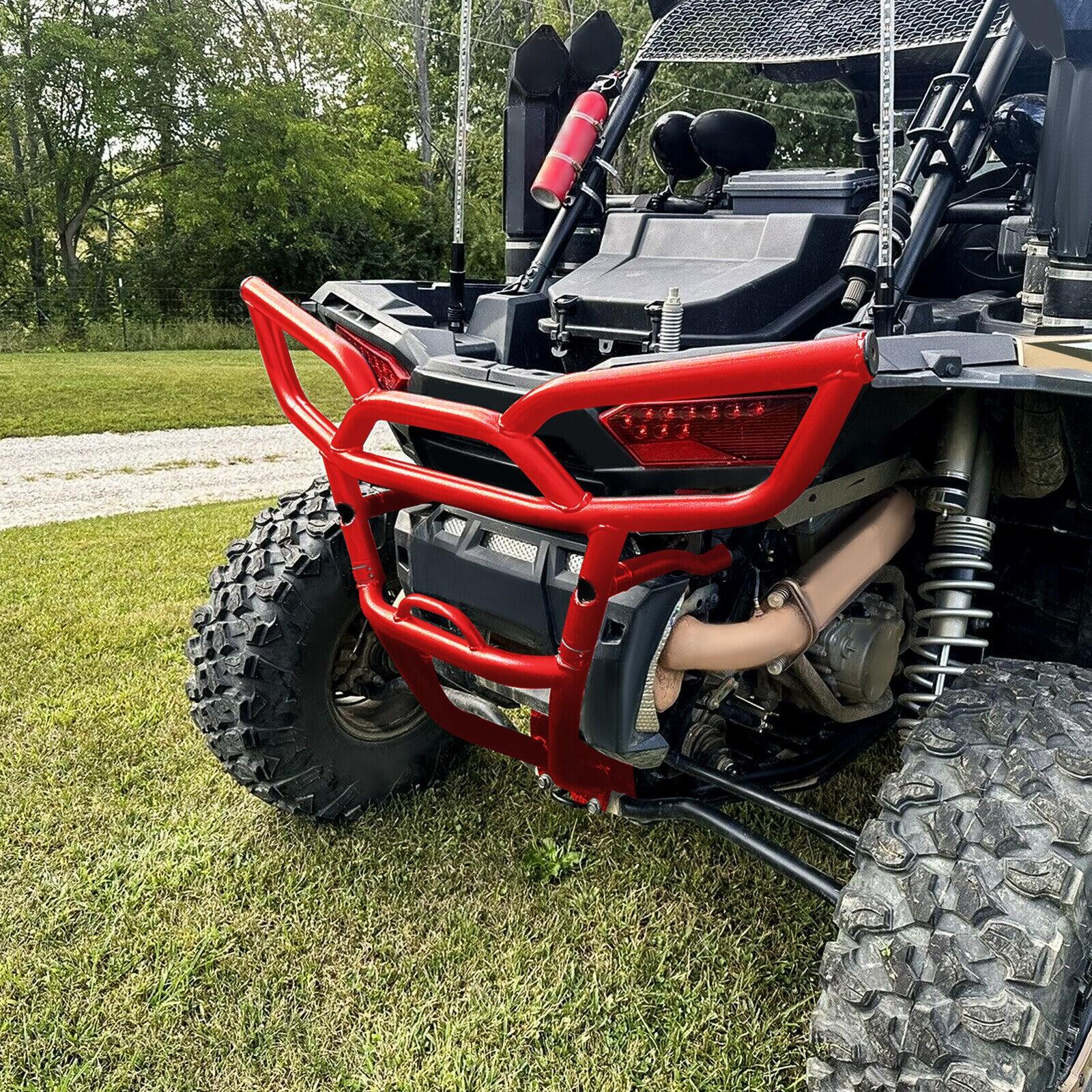 Heavy Duty Rear Bumper for Polaris RZR XP 1000 (2014-2018) - Red