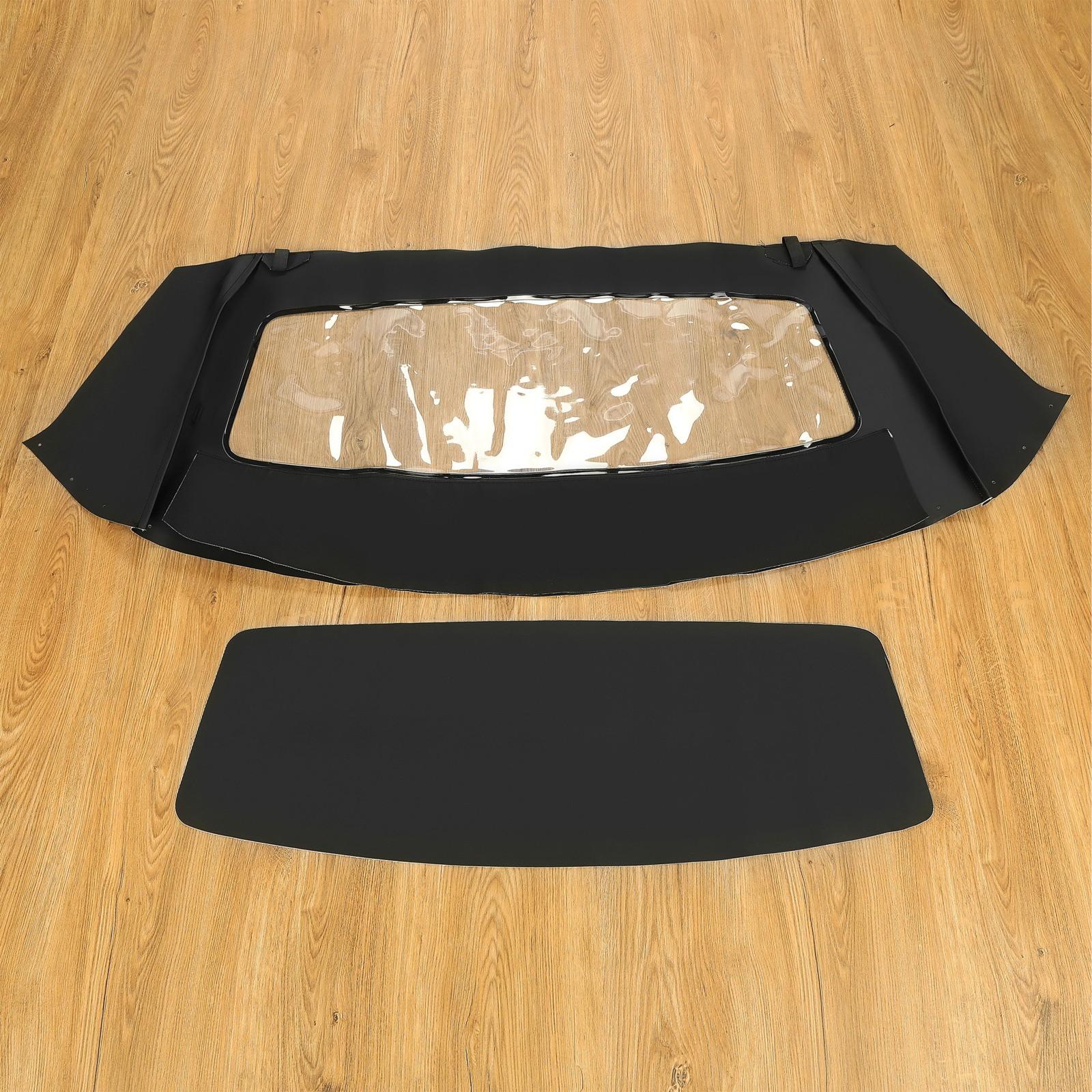 For Ford mustang 1994 95-04 Soft top W/window BlK Sailcloth Plastic Convertible
