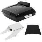 5.5'' Vivid Black Razor Pack Trunk Mount Rack For Harley Tour Softail Heritage