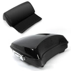 5.5'' Vivid Black Razor Pack Trunk Mount Rack For Harley Tour Softail Heritage
