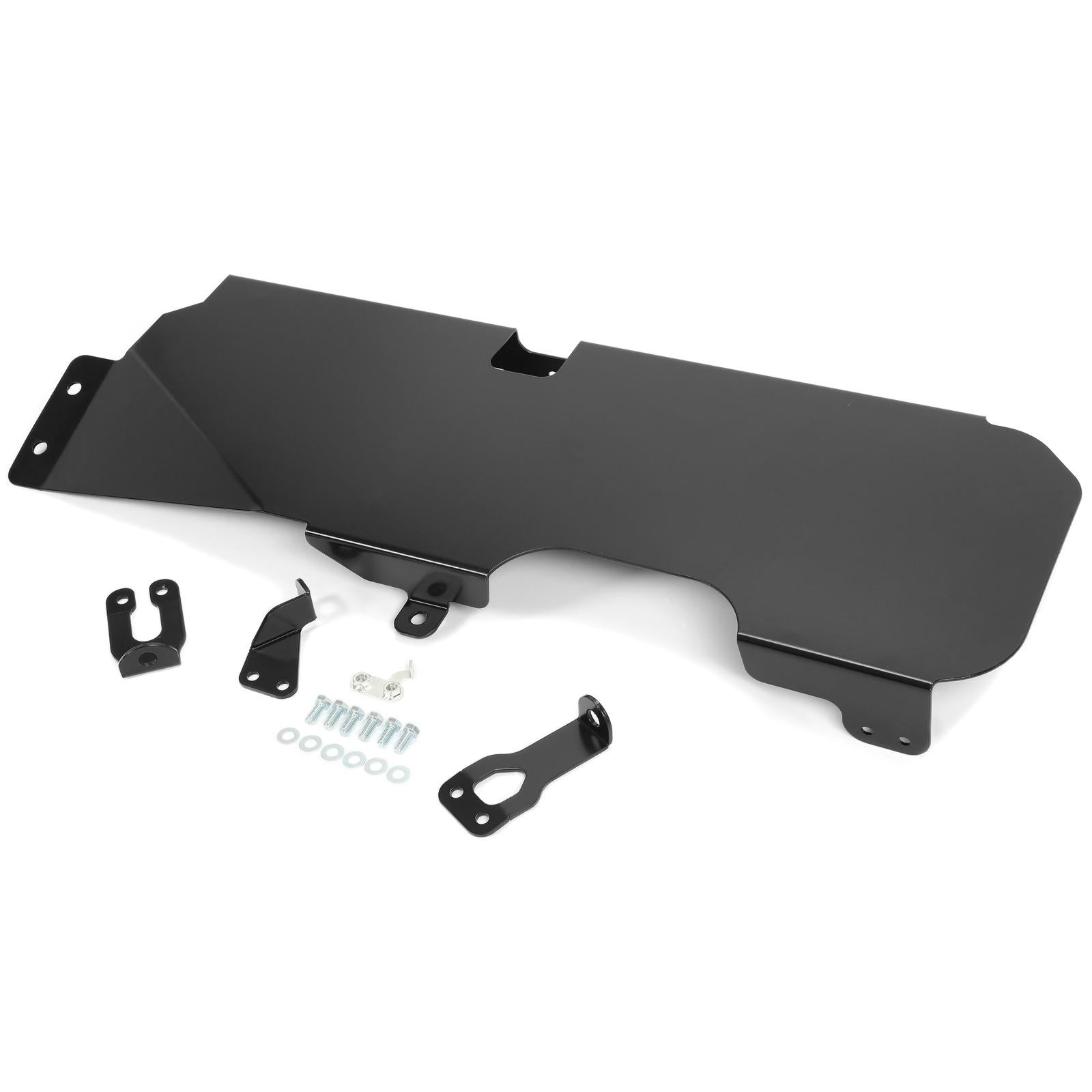 Fit for 2007-2018 Jeep Wrangler JK 4WD 2-Door Steel Gas Tank Skid Plate Black
