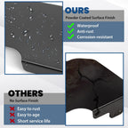 Fit for 2007-2018 Jeep Wrangler JK 4WD 2-Door Steel Gas Tank Skid Plate Black