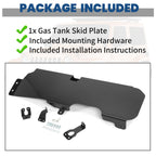 Fit for 2007-2018 Jeep Wrangler JK 4WD 2-Door Steel Gas Tank Skid Plate Black
