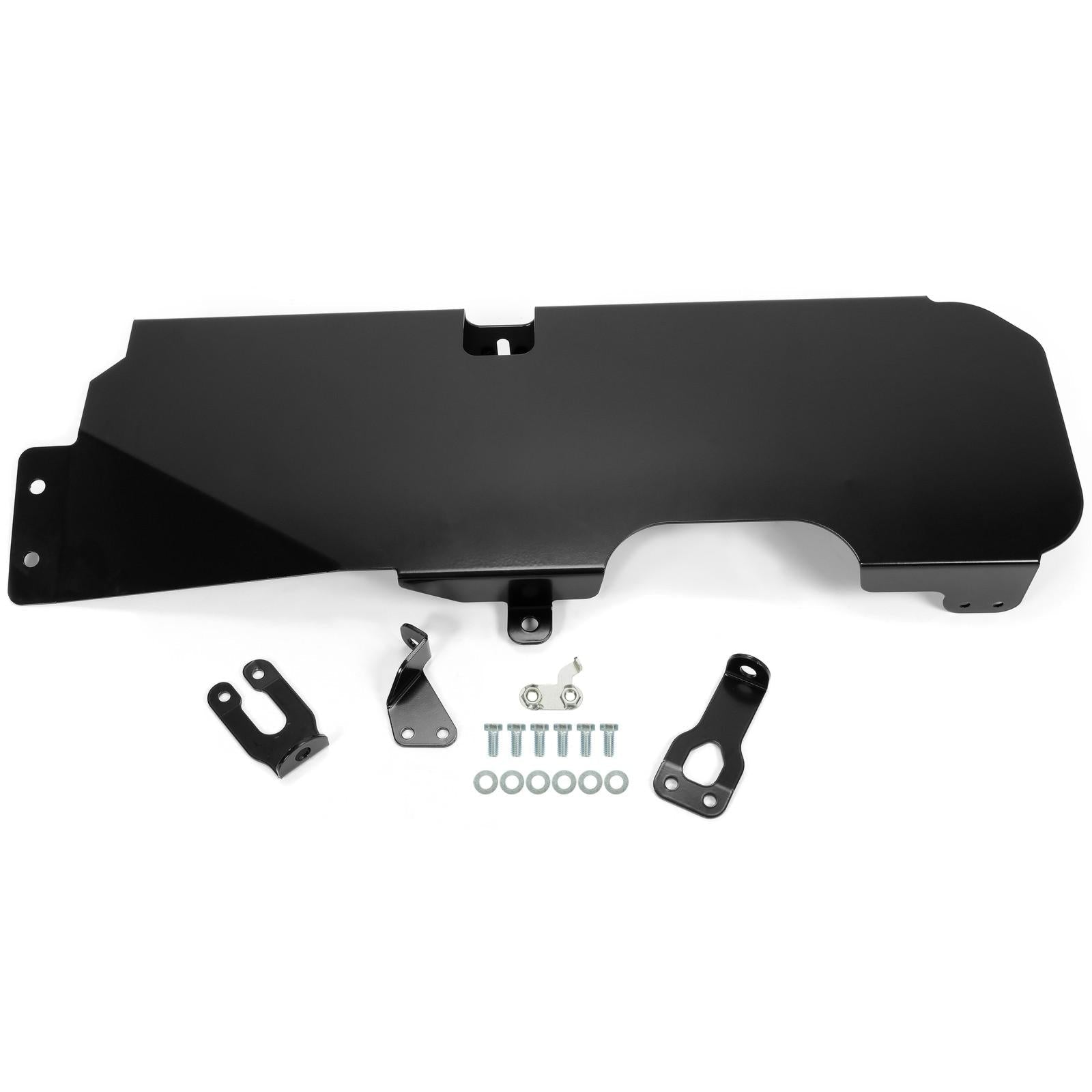 Fit for 2007-2018 Jeep Wrangler JK 4WD 2-Door Steel Gas Tank Skid Plate Black