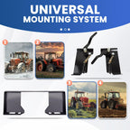1/2" HD Skid Steer Quick Tach Attachment Mount Plate & Conversion Adapter Latch