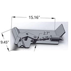 1/2" HD Skid Steer Quick Tach Attachment Mount Plate & Conversion Adapter Latch