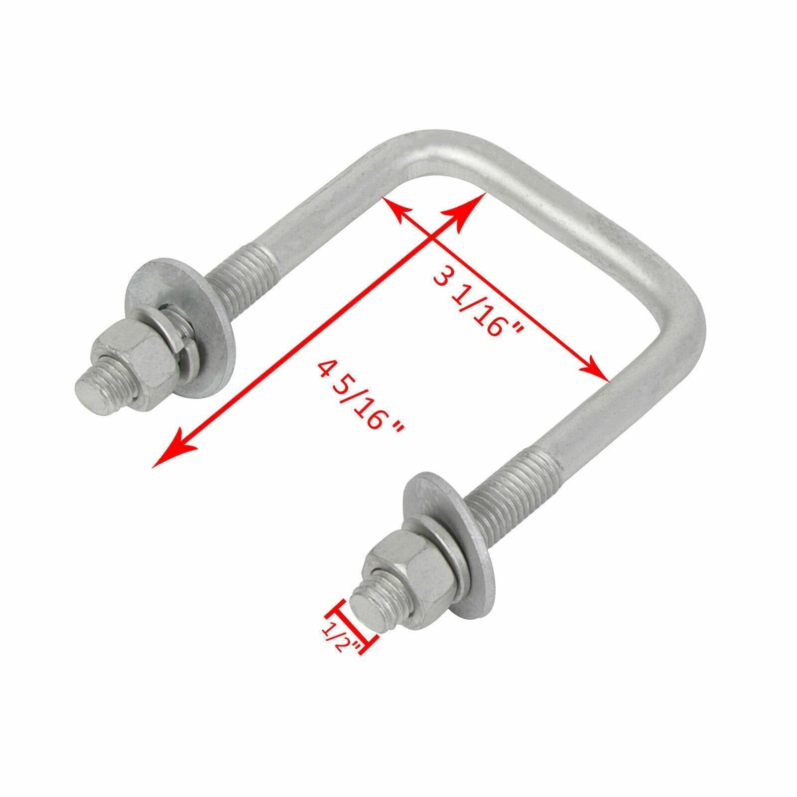 Front Boat Trailer V Guide Bow Rest Center Support Kit For 3"  x 3" CrossMember