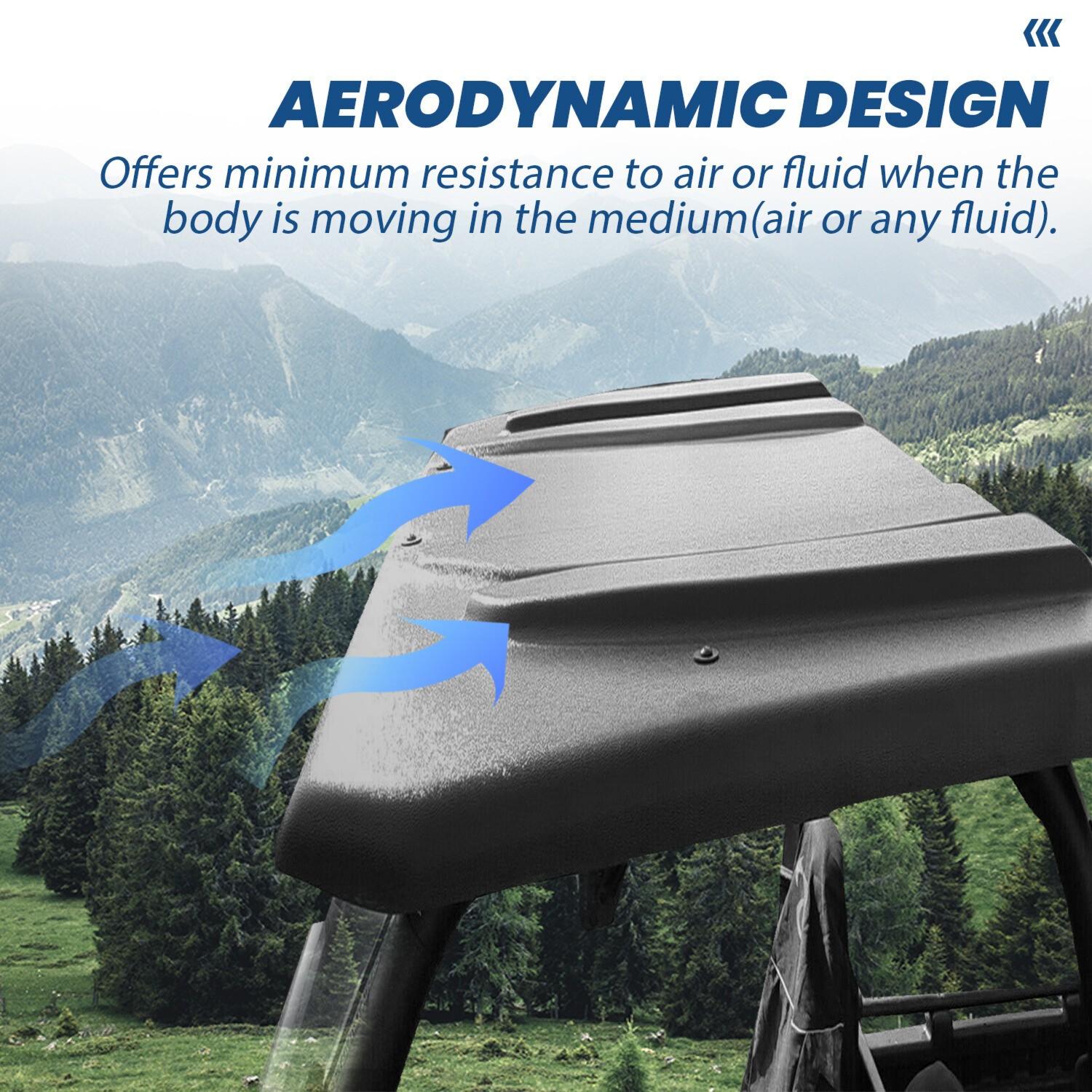 Polyethylene Hard Top Roof For Polaris Ranger 500 XP700 XP800 UTV Black