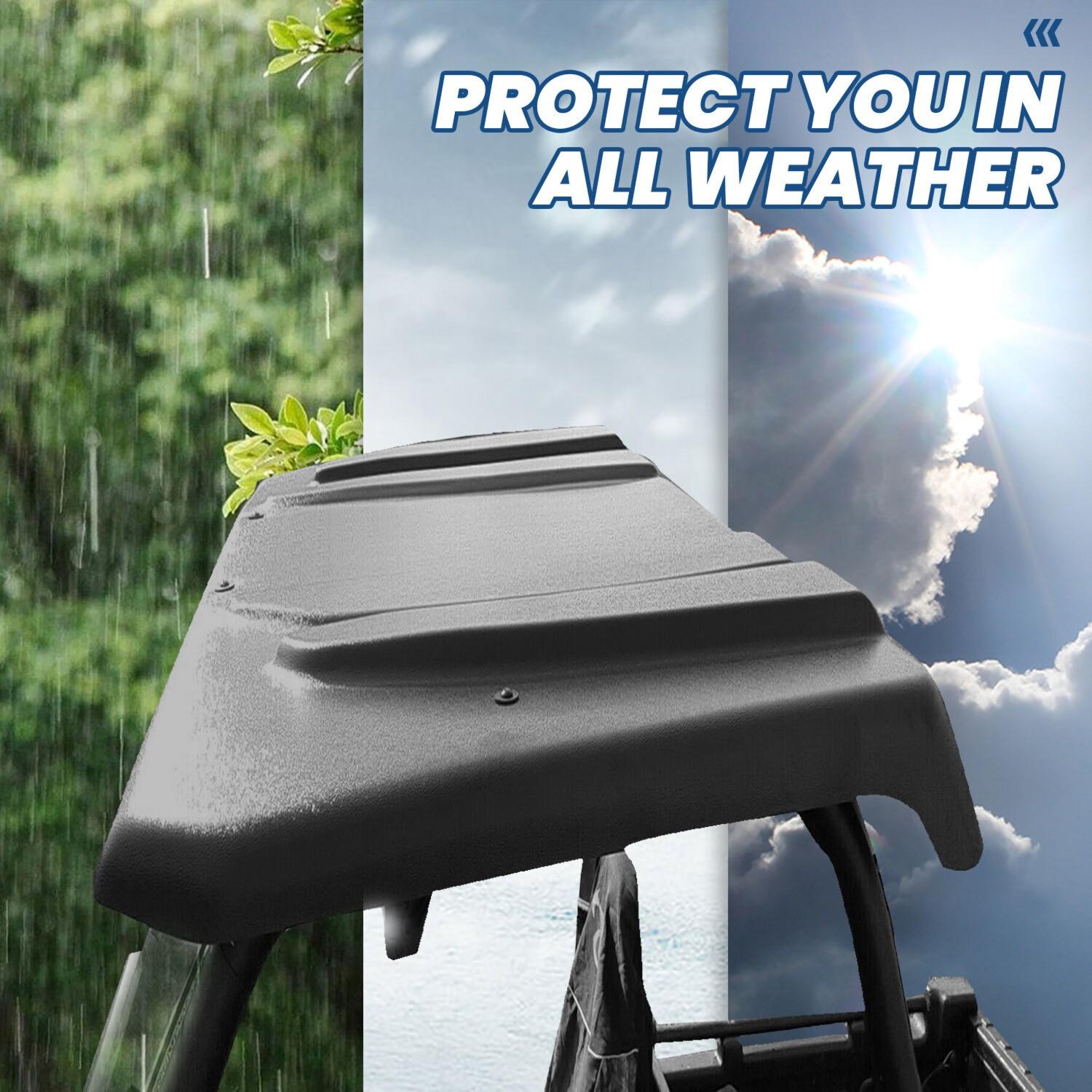 Polyethylene Hard Top Roof For Polaris Ranger 500 XP700 XP800 UTV Black