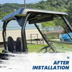 Polyethylene Hard Top Roof For Polaris Ranger 500 XP700 XP800 UTV Black
